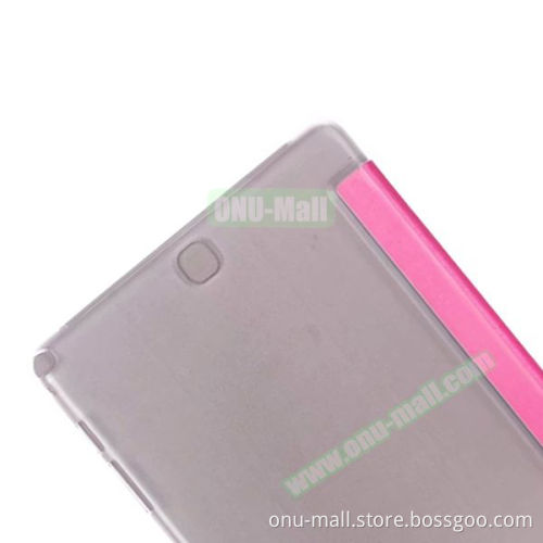 2015 New Products 3 Folding Flip Leather for Samsung Galaxy Tab E 9.6 Flip Cover